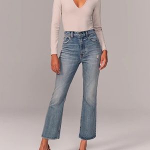 Abercrombie Ultra High Rise Kick Flare Jeans